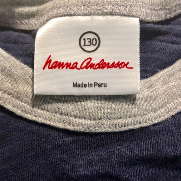 🔥🔥🔥Hanna Andersson T-shirt ✨ Sz. 130. 8/10 - Picture 2 of 3